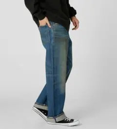 90S y2k EDWIN 505X ストレートデニム インディゴブルー L