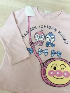 ピンク 長袖カットソー 90cm アンパンマン