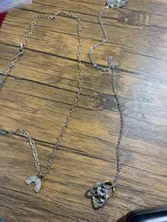 シルバー チェーンネックレス 2点セット
