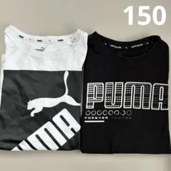 PUMA Tシャツセット ホワイト/ブラック　半袖　150