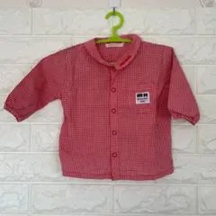 mikiHOUSE ミキハウス 赤 チェック柄 シャツ サイズ70 美品