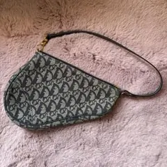 【直営店購入】Christian Dior ショルダーバッグ ダークブルー