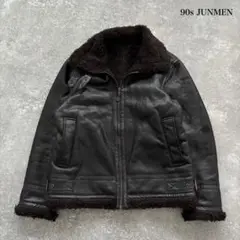 Junmen ブラックレザージャケット Sサイズ Junmen ブラックレザージャケット Sサイズ