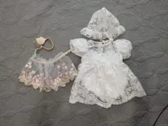 ベビードレスとヘアバンドセット