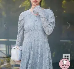 ワンピースレース素材