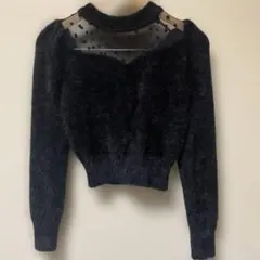 訳あり snidel シースルーニット