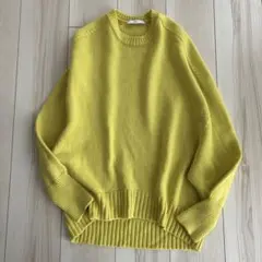 綺麗 ASTRAET 5G クルーネック ドルマンスリーブニット 黄色