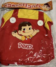 【新品・未開封】ぺこちゃん キャラクターリュック 赤/黄色 不二家