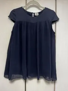 Armani Junior 二重シフォントップス　ネイビー 16Aのサムネイル