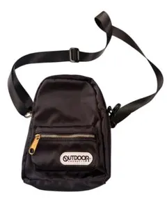 OUTDOOR アウトドアブラック ショルダーバッグ未使用！