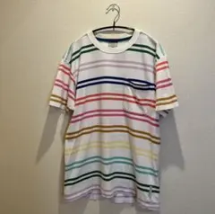 【珍カラー】 Columbia レインボーボーダーTシャツのサムネイル