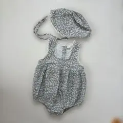 nunubiel韓国子供服 pansy romper set M(12m)