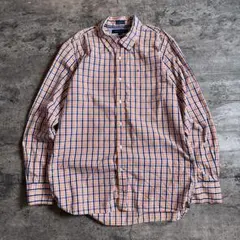 だ*ん様 TOMMY チェックシャツ L 80’sダブルツイストコットンゆるダボ