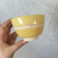 AMETSUCHI 猫村さん茶碗　黄色のサムネイル