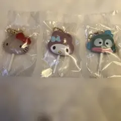 ハローキティ・マイメロディ・ハンギョドンキーホルダーセット