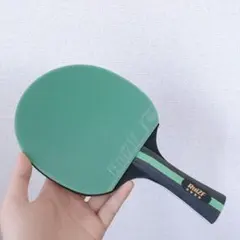 卓球　ラケット　カラー　裏　ラバー　付き　シェーク　緑 　スポーツ