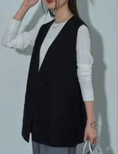 ナイロンカバーリング麻レーヨンダブルジレ COLONY 2139 コロニーベスト