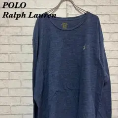 Polo Ralph Lauren 長袖カットソー ロンT ネイビー XXL