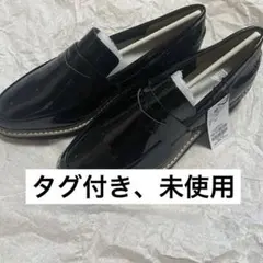 《新品、未使用》マカロンFoot 厚底ローファー ブラックのサムネイル