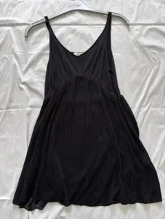 オフオン　Aラインチュニック 38 ブラック レース編裾 胸で切り替有スタイル◎のサムネイル