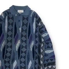 CARLO ALBERTO コットン3Dニットポロ　オーストラリア製　クージー