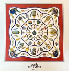 미사용 HERMES エルメス カレ90 香水瓶 ヴィンテージ スカーフ 箱付