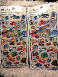 PIXAR プチドロップステッカー 2枚セット ピクサー