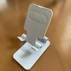スマホスタンド 調整可能 白