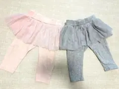 H&M　チュチュスカート付パンツ　2枚セット
