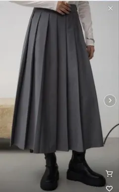 AZUL by moussy プリーツスカート グレー S