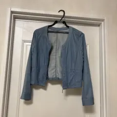 proportion デニム ノーカラージャケット 長袖のサムネイル