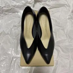 LE TALON ルタロン　4.5cmポインテッドハイバンプパンプス　ブラック