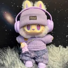 豪華6点セット Labubu ぬいぐるみ ぬい服 ラブブ洋服 コスチューム 02