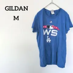 GILDAN ギルダン【M】 半袖Tシャツ 野球Tシャツ ワールドシリーズ 青