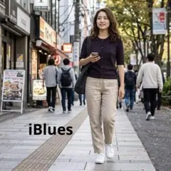 【イタリア製】iBlues イブルース 五分袖 ニット カーディガン A1142のサムネイル