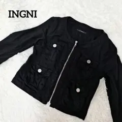 [INGNI]　イング　レディース　ジャケット　丈短め　ポケット付き　Mサイズ