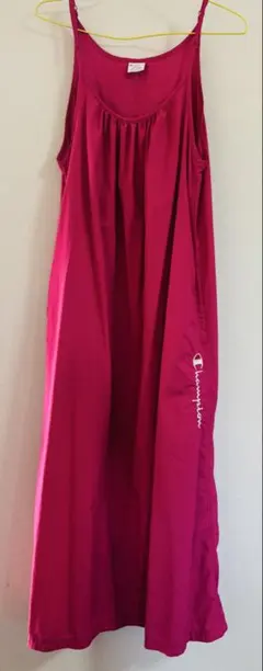 Champion キャミワンピース ピンク M