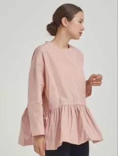 yori ヘムバルーンブラウス ピンク　美品のサムネイル
