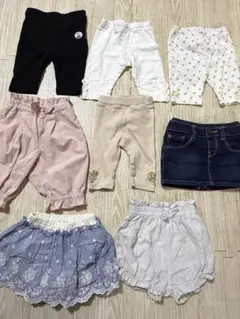 女の子 ボトムスセット 80