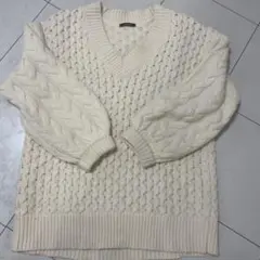 JOURNAL STANDARD アイボリー Vネック ニット