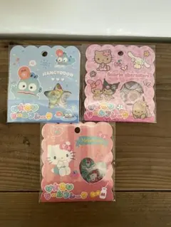 おはじきシールフレーク　サンリオ（ハローキティ、ハンギョドン、日焼け）　セット