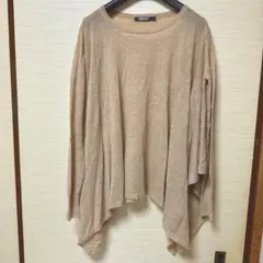 ダナキャランアルパカ混ニットセーターベージュ