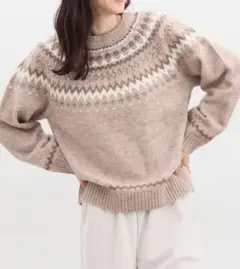ハニーズ 求心柄クルーニット