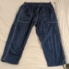 ダークブルーデニムカジュアルパンツ