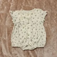 花柄ロンパース 60-70cm 春夏