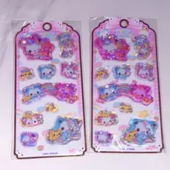 ハッピーマーチ ウォーターシール 平成レトロ ぷくぷくシール