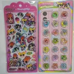 パワーパフガールズ キラコロおはじきシール　ドロップジェリーシール　パワパフ