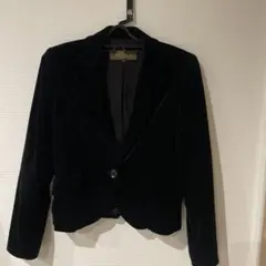お値下げ✨BALLSEY 黒 ベルベット テーラードジャケット 38