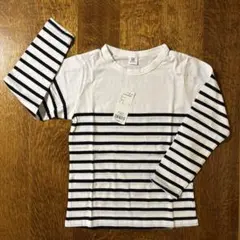 【新品】devirock デビロック ボーダー 長袖Tシャツ ホワイト140