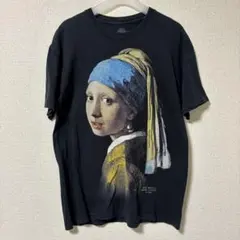 美品 フェルメール アートTシャツ 真珠の耳飾りの少女 Mサイズのサムネイル